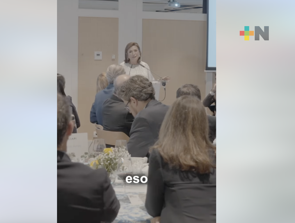 En su gira por España, Xóchitl Gálvez se reunió con empresarios de Madrid